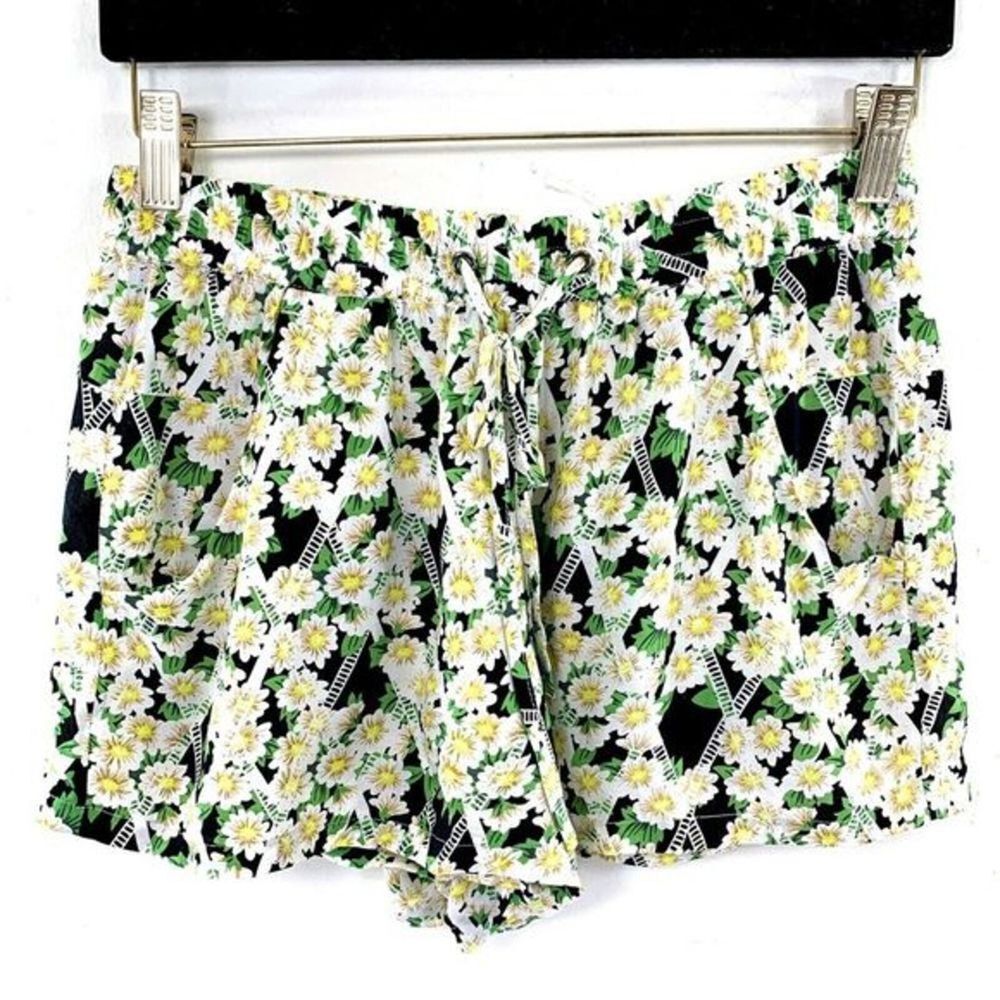FRENCH CONNECTION Floral‎ Drawstring Mini Shorts Size 4